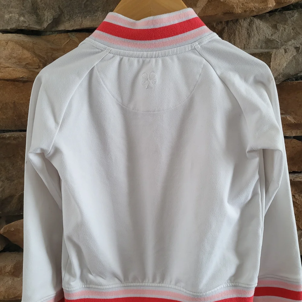 XS Girl Classic Prep Tennis Bomber Varsity Jacket